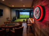 Boston College Black Case Neon Clock