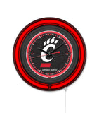 University of Cincinnati Black Case Neon Clock