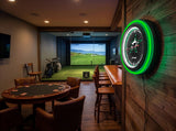 Dallas Stars Black Case Neon Clock