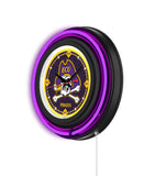 East Carolina University Black Case Neon Clock