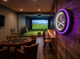 East Carolina University Black Case Neon Clock