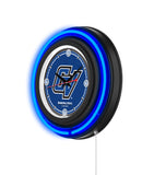 Grand Valley State University Black Case Neon Clock