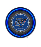 Grand Valley State University Black Case Neon Clock