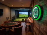 University of Hawaii Black Case Neon Clock