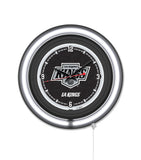 Los Angeles Kings Black Case Neon Clock