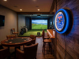 Louisiana Tech University Black Case Neon Clock