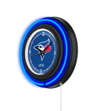 Toronto Blue Jays Black Case Neon Clock