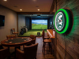 Michigan State University Black Case Neon Clock
