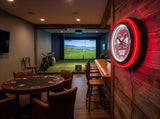 Mississippi State University Black Case Neon Clock