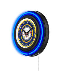 United States Navy Black Case Neon Clock