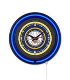 United States Navy Black Case Neon Clock