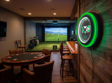 University of North Dakota Black Case Neon Clock