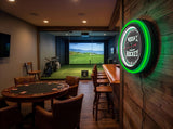 University of North Dakota (Hockey) Black Case Neon Clock