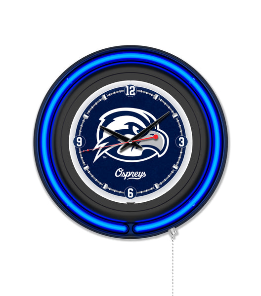 University of North Florida 15" Black Case Neon Clock
