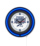 University of North Florida Black Case Neon Clock