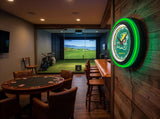 Northern Michigan University Black Case Neon Clock