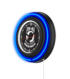 POW/MIA Black Case Neon Clock