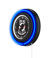POW/MIA Black Case Neon Clock