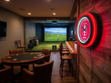 Stanford University Black Case Neon Clock