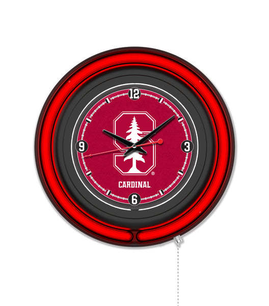Stanford University Black Case Neon Clock