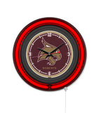 Texas State University Black Case Neon Clock