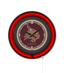 Texas State University Black Case Neon Clock