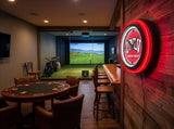 University of Nevada Las Vegas Black Case Neon Clock