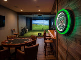 Ohio University Black Case Neon Clock
