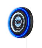 Utah Hockey Club Black Case Neon Clock