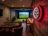 Valdosta State University Black Case Neon Clock