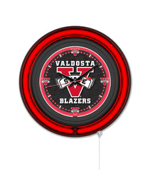 Valdosta State University Black Case Neon Clock