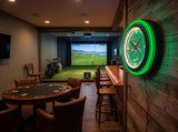 University of Vermont Black Case Neon Clock