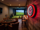 Washington State University Black Case Neon Clock