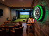 Wright State University Black Case Neon Clock