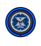 Xavier Black Case Neon Clock