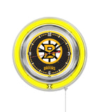 15" Boston Bruins Neon Clock