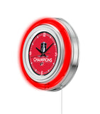 15" Carolina Hurricanes 2026 Stanley Cup Neon Clock
