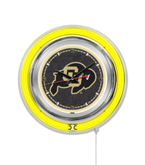 15" Colorado Buffaloes Officially Licensed Logo Neon Clock