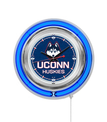 University of Connecticut Huskies Officially Licensed Logo 15" Neon Clock