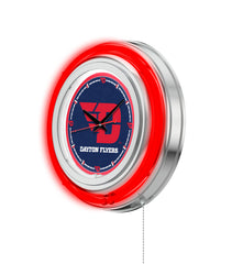 15" Dayton Flyers Neon Clock