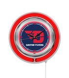 15" Dayton Flyers Neon Clock