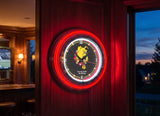 15" Ferris State Neon Clock | Bulldogs Retro Neon Clock