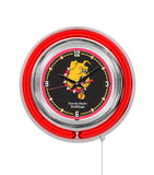15" Ferris State Neon Clock | Bulldogs Retro Neon Clock