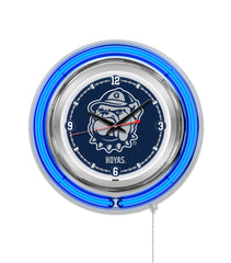 15" Georgetown Hoyas Neon Clock