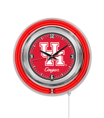 15" University of Houston Cougars Neon Clock