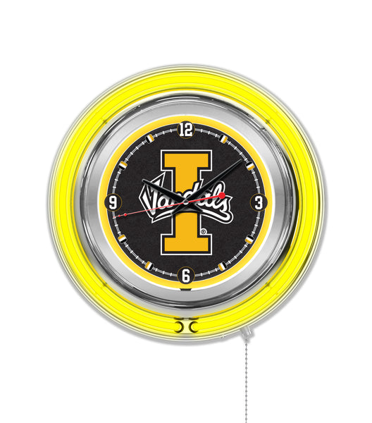 15" Idaho Vandals Neon Clock