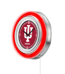 15" Indiana Hoosiers Neon Clock