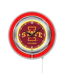 Iowa State Cyclones Officially Licensed Logo 15" Neon Clock