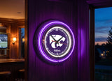 15" Kansas State Wildcats Neon Clock