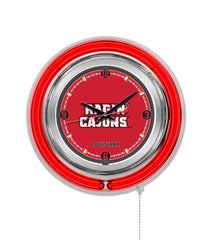 Louisiana at Lafayette Officially Licensed Logo 15" Neon Clock